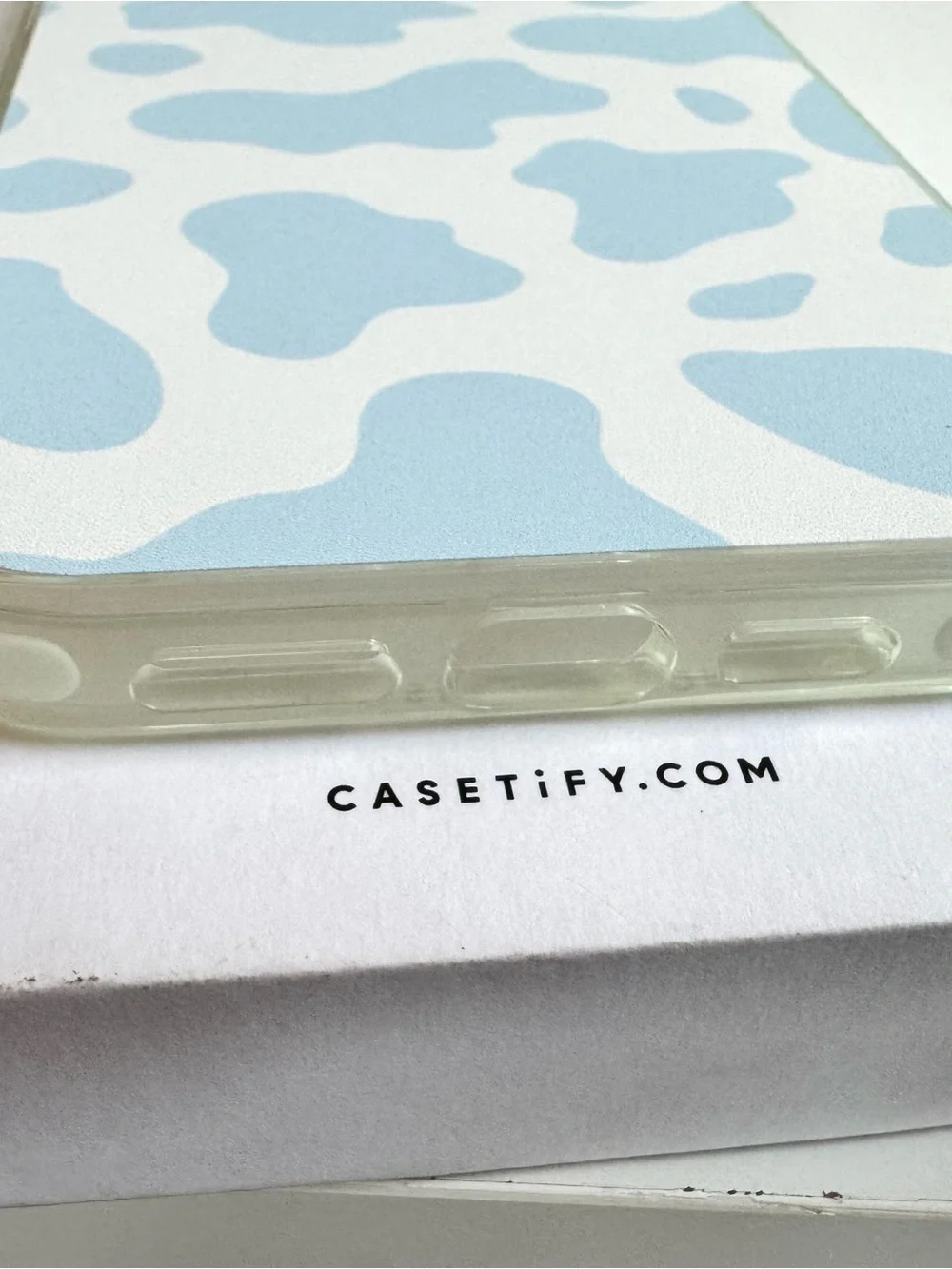 Casetify Blue Cow Print iPhone 15Pro MAX Case